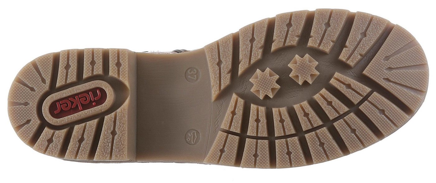 Rieker Winterboots Winterstiefelette, Blockabsatz, in trendiger Used-Optik – Bild 3 von 5