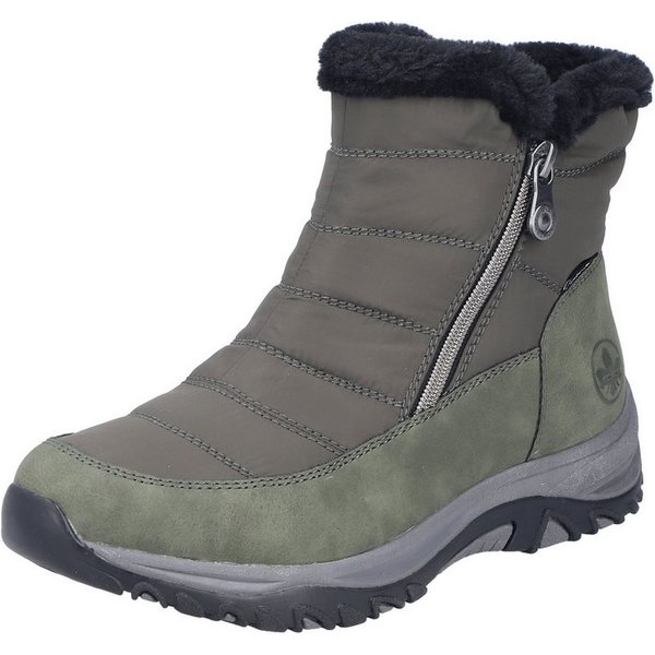 Rieker Winterboots Winterstiefelette, Snowboots mit Reißverschlüsse und Warmfutter