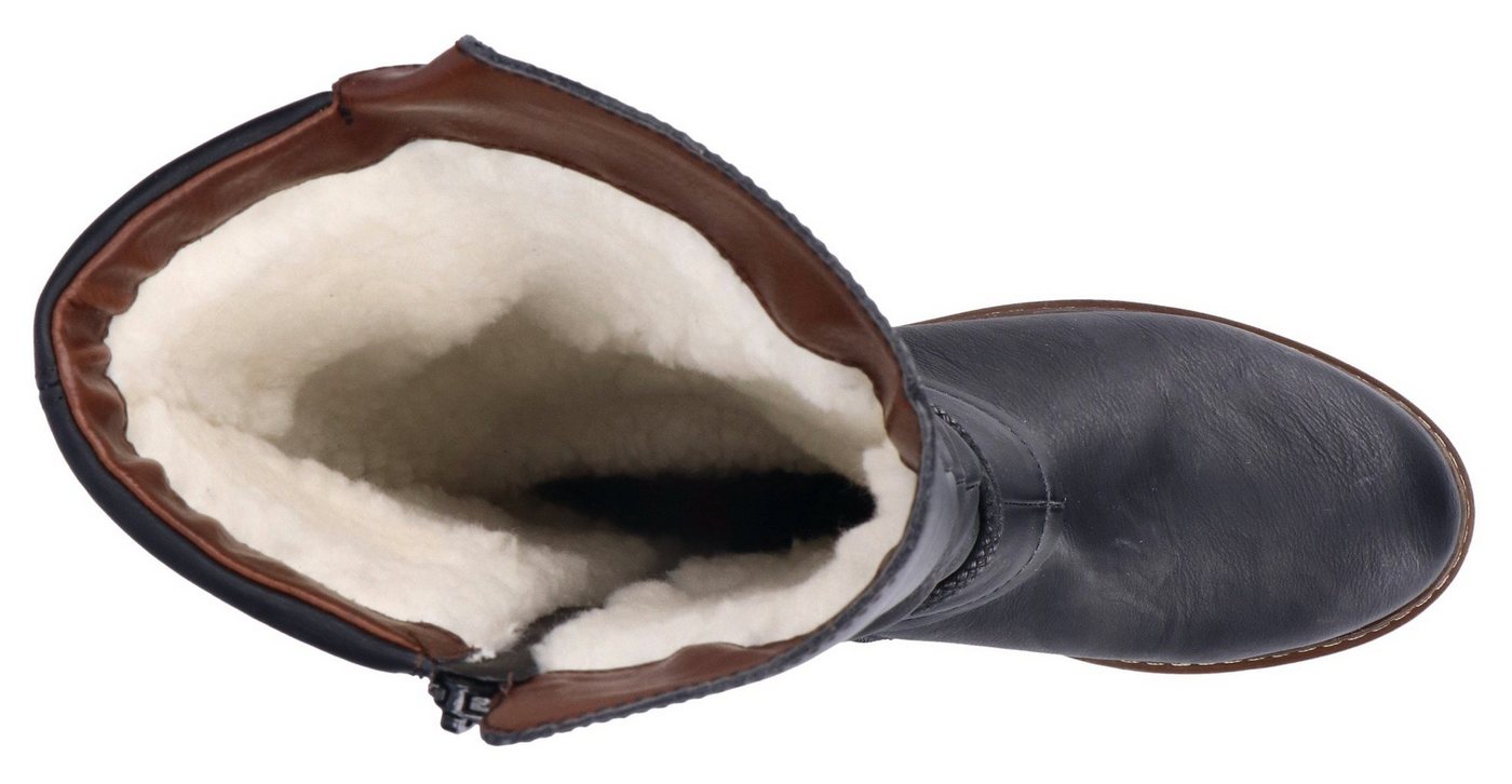 Rieker Winterstiefel, Langschaftstiefel, Blockabsatz, mit Rieker-TEX-Membran – Bild 4 von 5