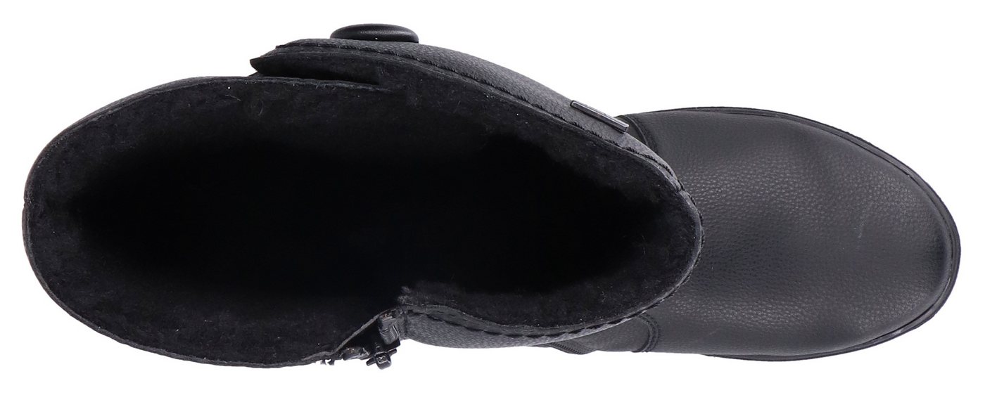 Rieker Winterstiefel, Langschaftstiefel, Keilabsatz, mit Warmfutter und Reißverschluss – Bild 4 von 5