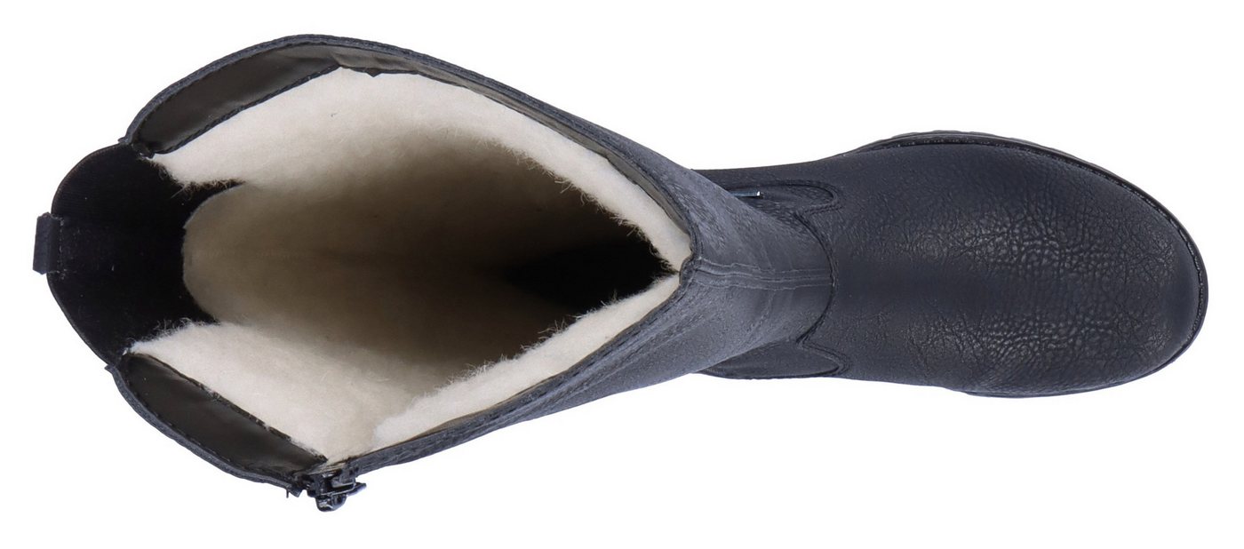 Rieker Winterstiefel, Langschaftstiefel, Winterstiefel im klassischen Look, TEX-Membran – Bild 4 von 5