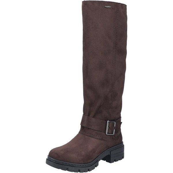 Rieker Winterstiefel Langschaftstiefel, Blockabsatz, mit Innenreißverschluss