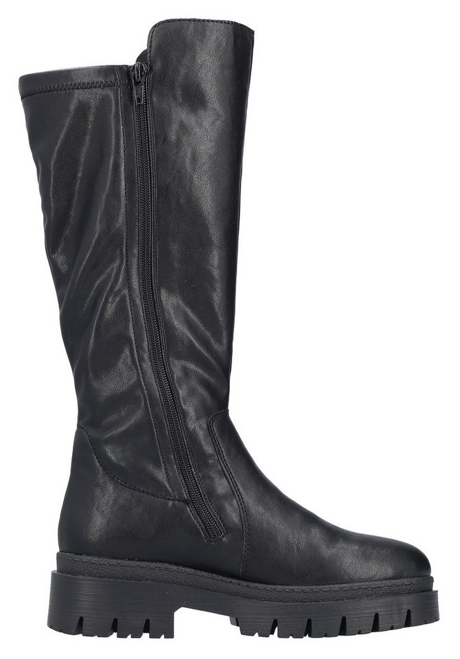 Rieker Winterstiefel Langschaftstiefel, Plateaustiefel mit Stretch am Schaft, TEX-Membrane – Bild 3 von 5
