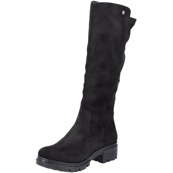 Rieker Winterstiefel, Langschaftstiefel, Blockabsatz, mit Stretch