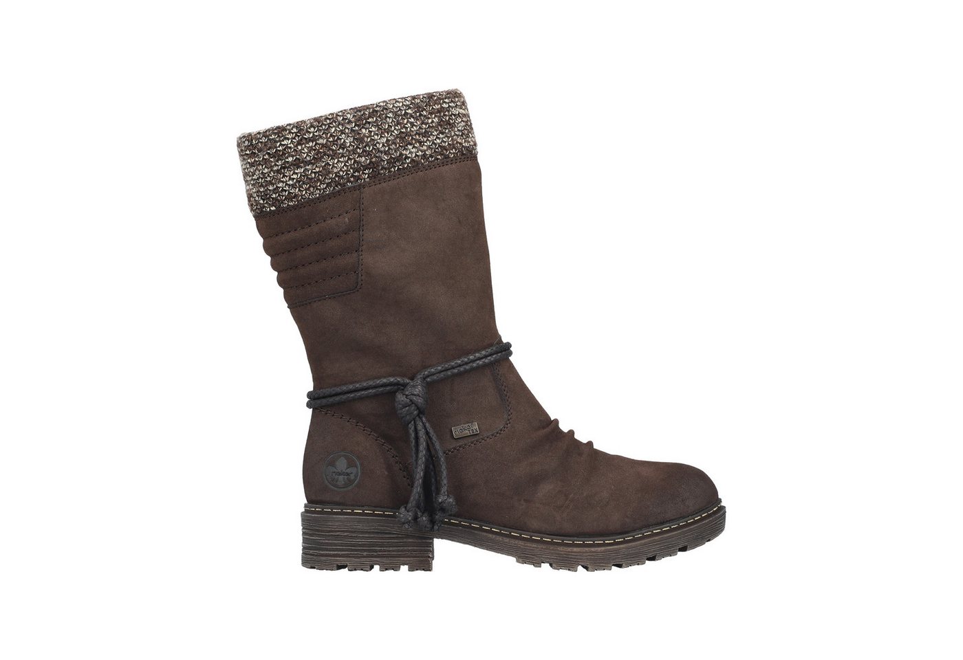 Rieker Winterstiefel Winterboots, Blockabsatz, TEX-Membran, mit gestricktem Schaftrand – Bild 2 von 5