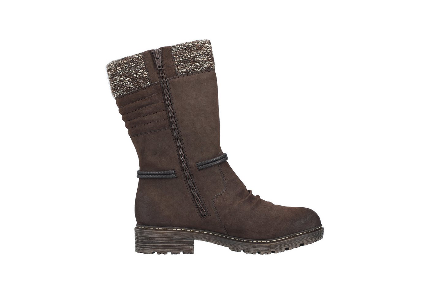 Rieker Winterstiefel Winterboots, Blockabsatz, TEX-Membran, mit gestricktem Schaftrand – Bild 3 von 5