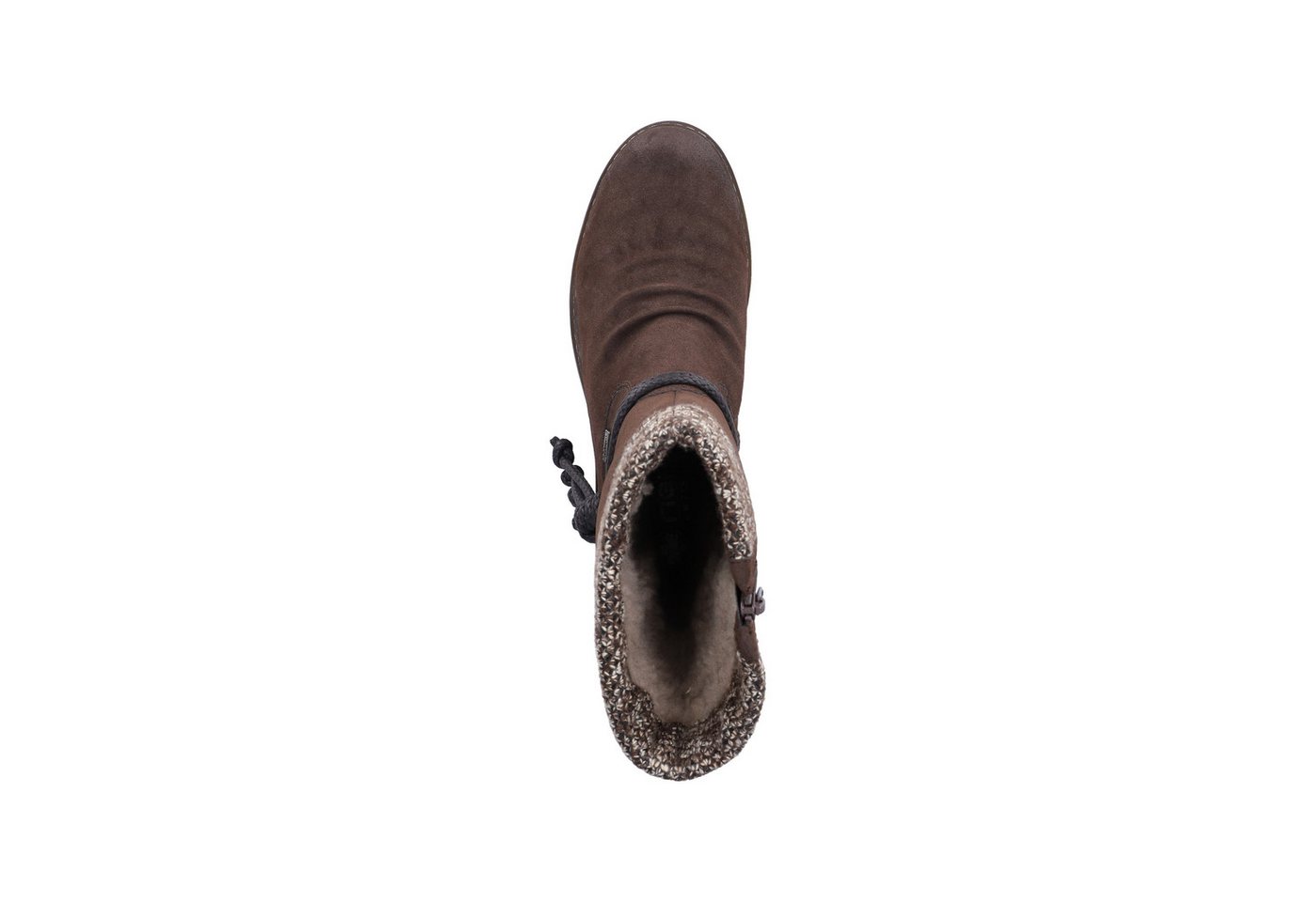 Rieker Winterstiefel Winterboots, Blockabsatz, TEX-Membran, mit gestricktem Schaftrand – Bild 4 von 5