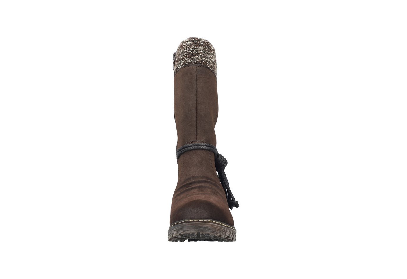 Rieker Winterstiefel Winterboots, Blockabsatz, TEX-Membran, mit gestricktem Schaftrand – Bild 5 von 5