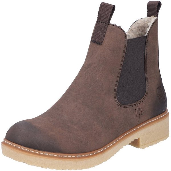Rieker Winterstiefelette, Chelseaboots, Used-Look, mit Innenreißverschluss und Stretcheinsatz