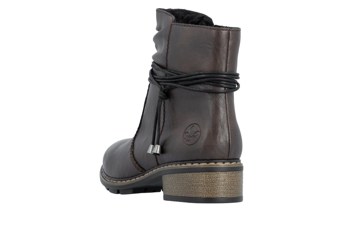 Rieker Winterstiefelette Reißverschluss-Boots mit Zierkordel und slouchy Schaft – Bild 4 von 5
