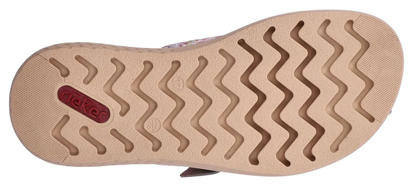 Rieker Zehentrenner Pantolette, Sommerschuh, Hausschuh zum Schlupfen – Bild 3 von 5