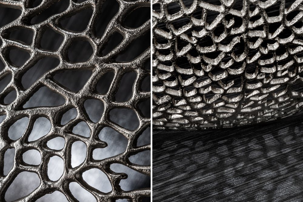riess-ambiente Couchtisch ABSTRACT LEAF 80cm silber (Einzelartikel, 1-St), Wohnzimmer · Metall · Handarbeit · Modern – Bild 5 von 5