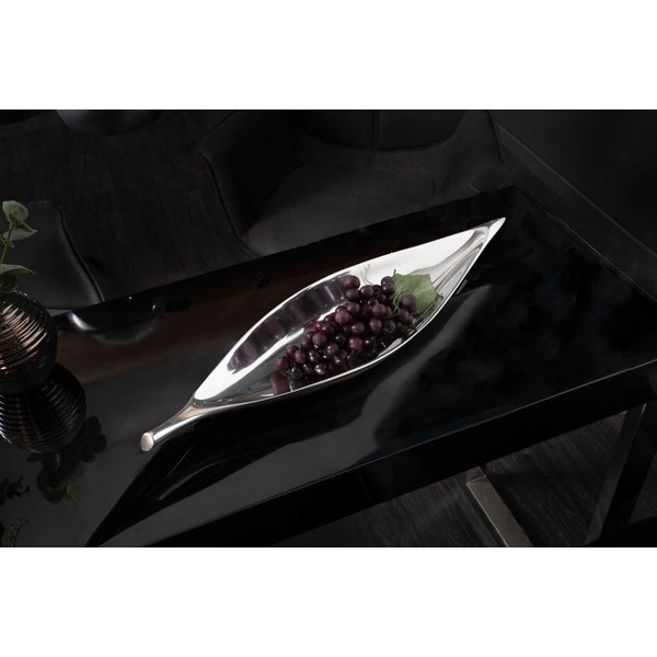 riess-ambiente Dekoschale SILVER LEAF 41cm silber, Wohnzimmer · Accessoires · Schlüssel · Handarbeit · Metall · Modern