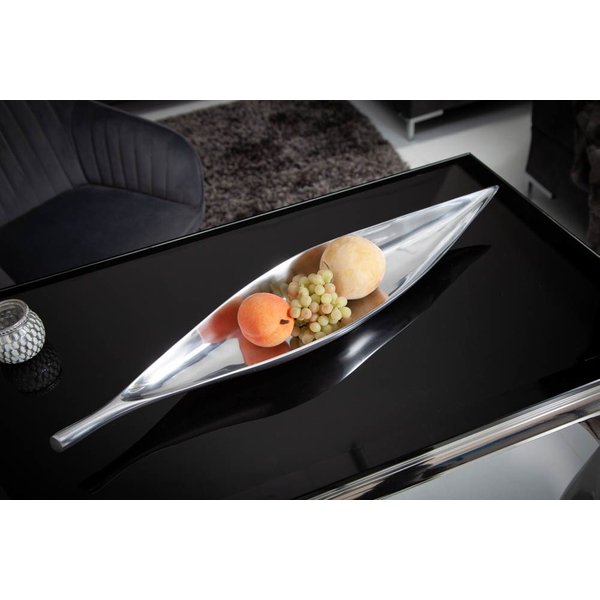 riess-ambiente Dekoschale SILVER LEAF 60cm silber, Wohnzimmer · Accessoires · Schlüssel · Handarbeit · Metall · Modern