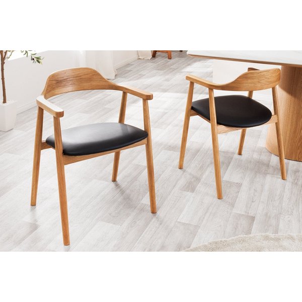 riess-ambiente Esszimmerstuhl VALHALLA WOOD matt-braun · Eiche Massivholz · mit Armlehnen (Einzelartikel, 1 St), Armlehnstuhl mit Sitzkissen · Esszimmer · natur