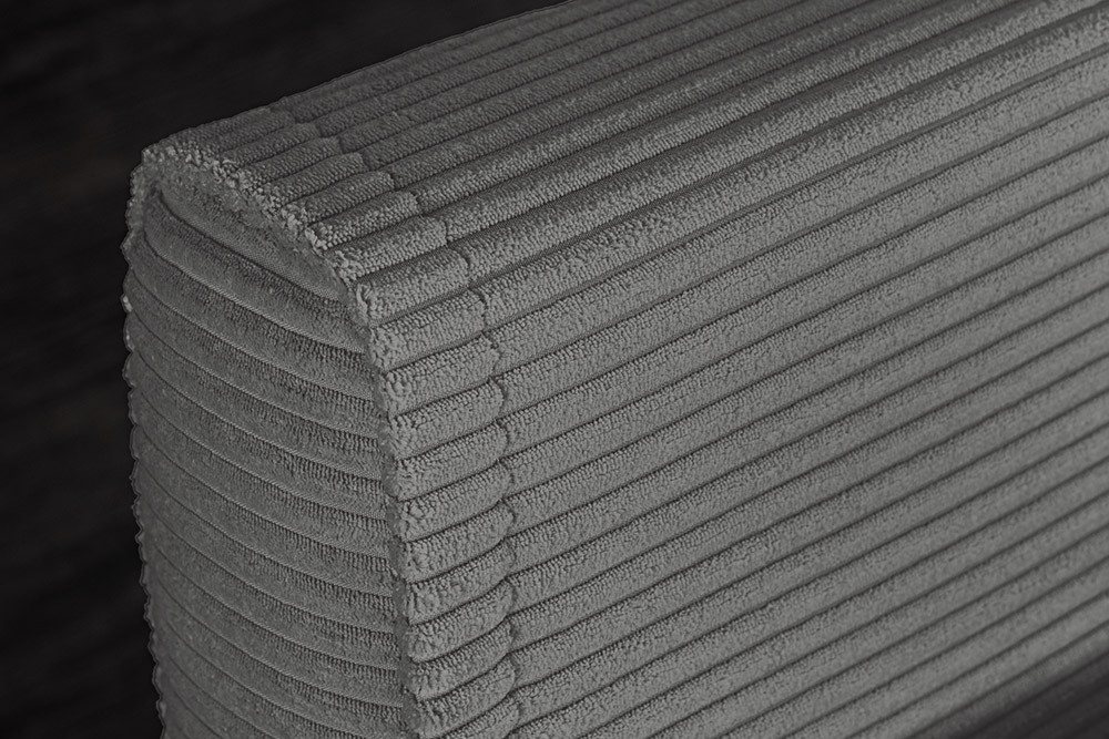 riess-ambiente Relaxsessel SMART MULTIFUNCTION 100cm grau - Cord Stoff, Bettfunktion, mit Kissen (Einzelartikel, 1-St), ausziehbare Schlafgelegenheit - ideal fü – Bild 5 von 5