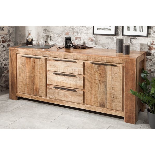 riess-ambiente Sideboard IRON CRAFT 174cm natur, Massivholz · 3 Schubladen · Kommode · Mangoholz · Wohnzimmer