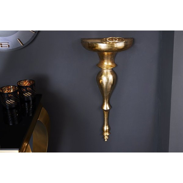 riess-ambiente Wandregal SCALA 60cm gold, Einzelartikel 1-tlg., Wandkonsole · Metall · Küche · Barock Design