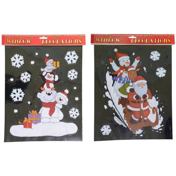 RIFFELMACHER & WEINBERGER Christbaumschmuck Fensterbild Weihnachten, 29x35 cm, 2 Motive sort