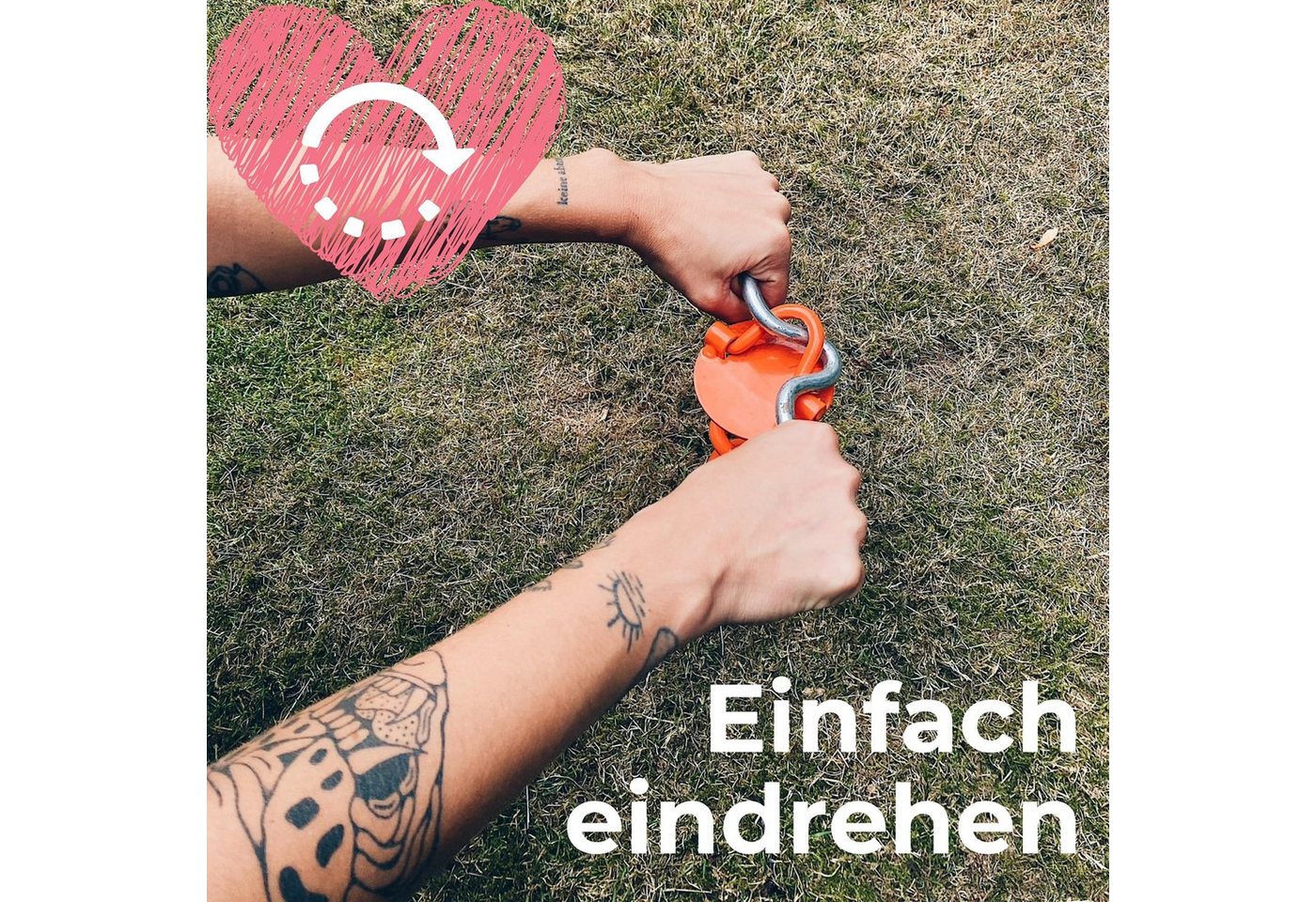 riijk Bodenanker Erdanker, Hering für Trampolin, Schaukel, Hund u. Spielturm, für Zelt, Gartenzelt, Hundeleine, Trampolin, Poolabdeckung, Schaukel, Klettergerüs – Bild 3 von 5