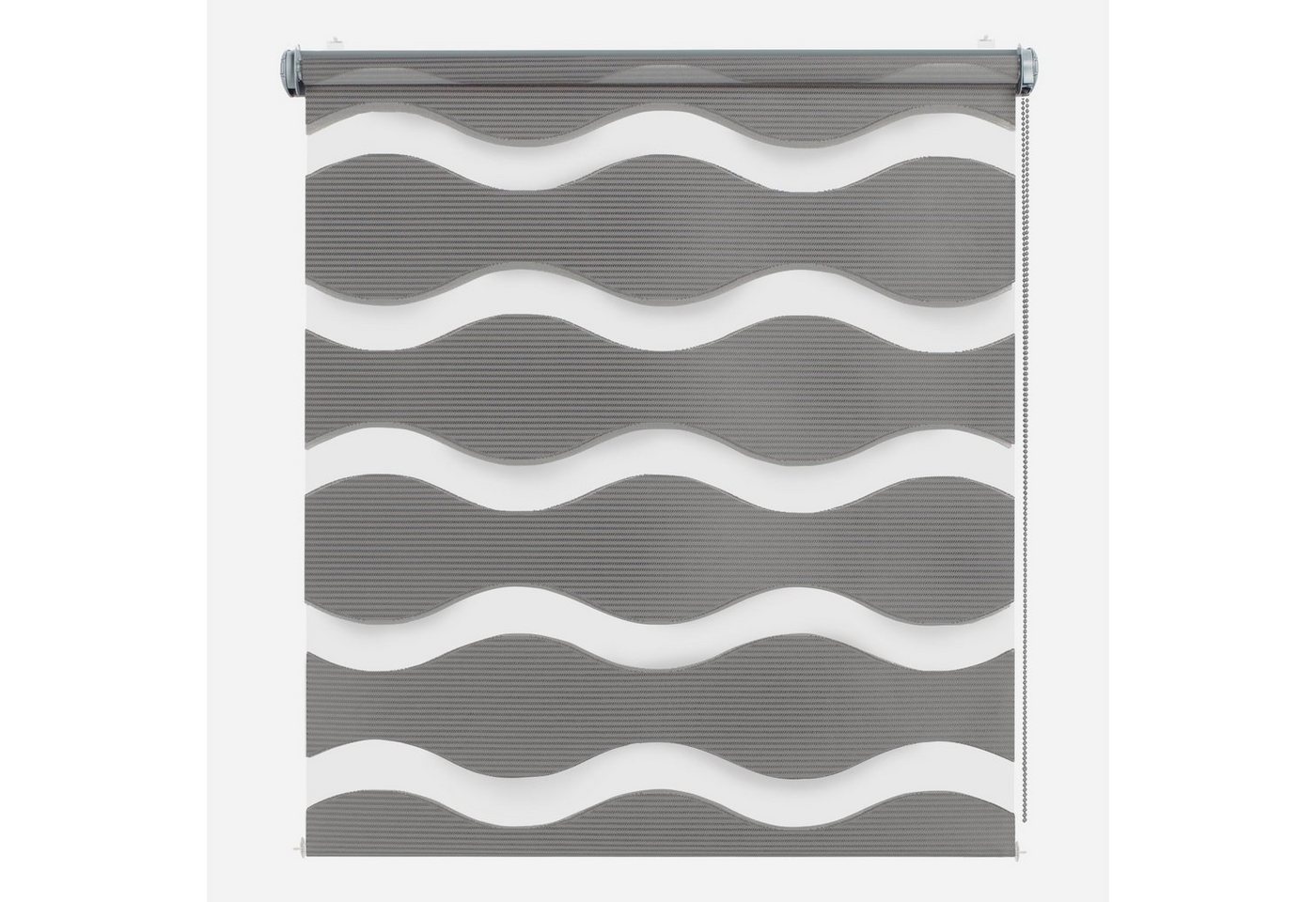 Doppelrollo Sichtschutz Fenster, moderne Rollos, Rikmani, Klemm- oder Schraubmontage, Moderne Optik, Klemm- oder Schraubmontage, Sicht- und Sonnenschutz – Bild 4 von 5