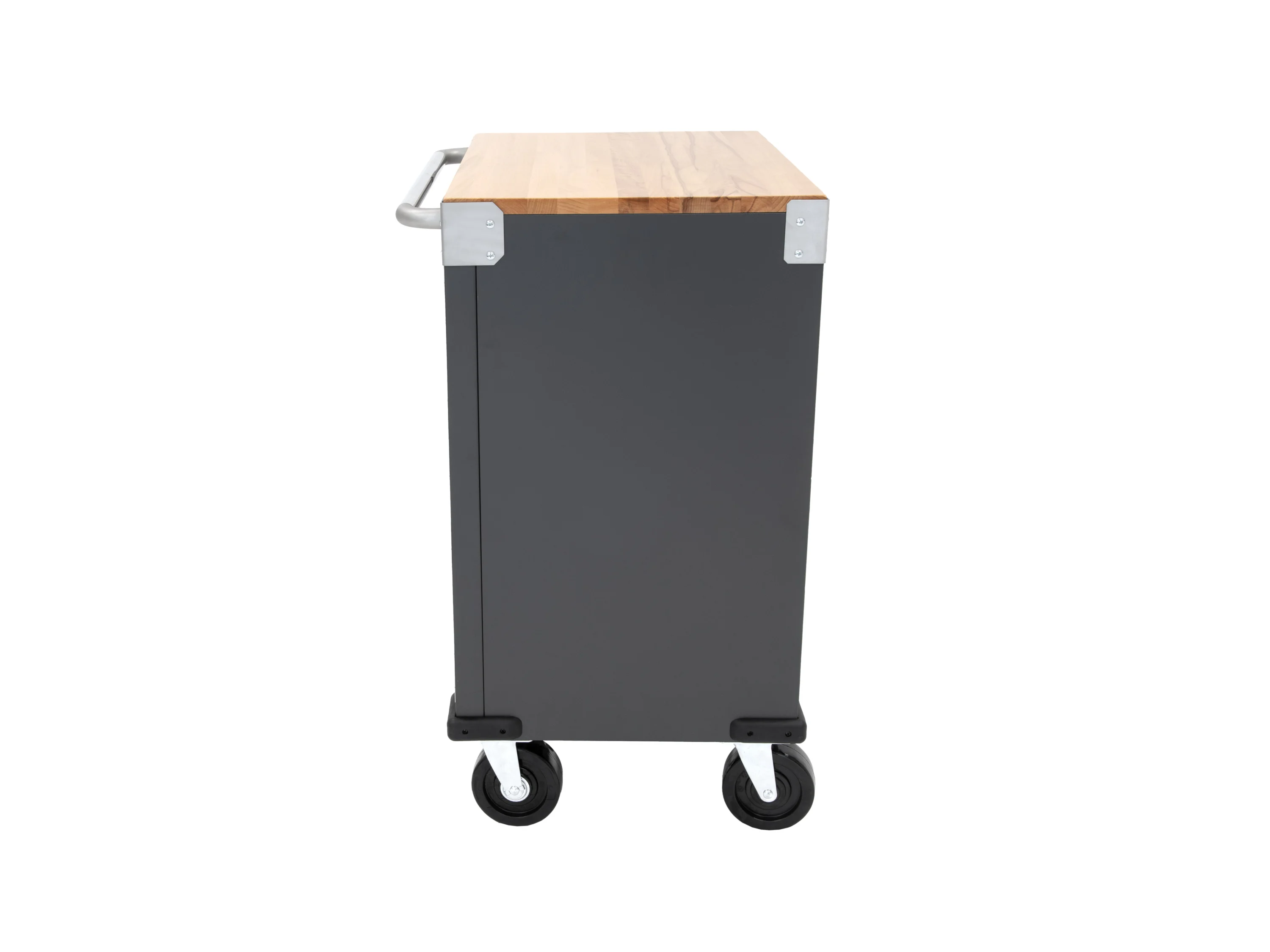 RIKTA ProLine Rollwagen mit 2 Türen, B 71 X T 46 X H 89cm, 136kg Belastung, FSC 100%, Buche – Bild 4 von 4