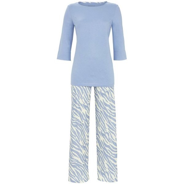 Ringella Pyjama - Schlafanzug, Oberteil mit 3/4 Arm und langer Marlene-Hose (2 tlg) 50% Baumwolle 50% Modal