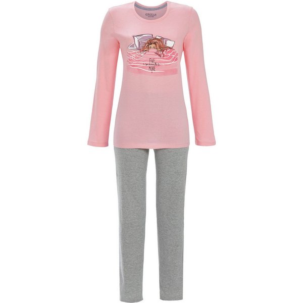 Ringella Schlafanzug Modischer Damen Pyjama mit langem Arm (2 tlg) Modisches Design