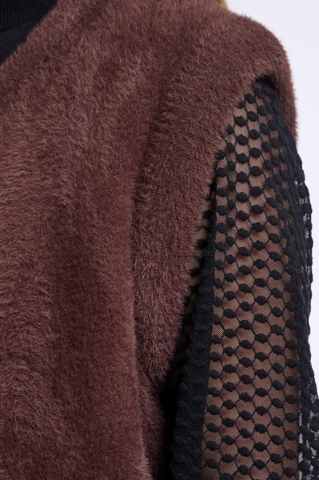 Rino & Pelle Strickweste ELONA mit breiten Bündchen – Bild 4 von 4