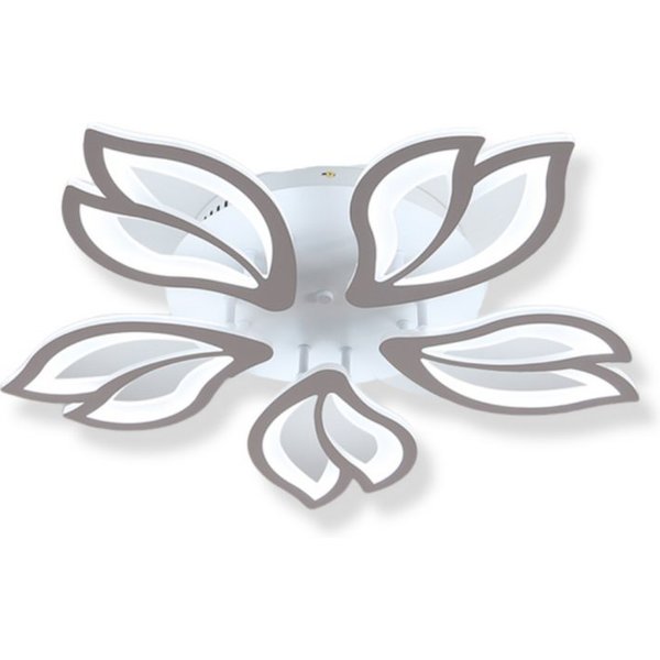 Riserva LED Deckenleuchte LED Deckenleuchte Blume 45W dimmbar mit Fernbedienung, LED wechselbar, Tageslichtweiß, deckenlampe wohnzimmer, led deckenleuchte dimmb
