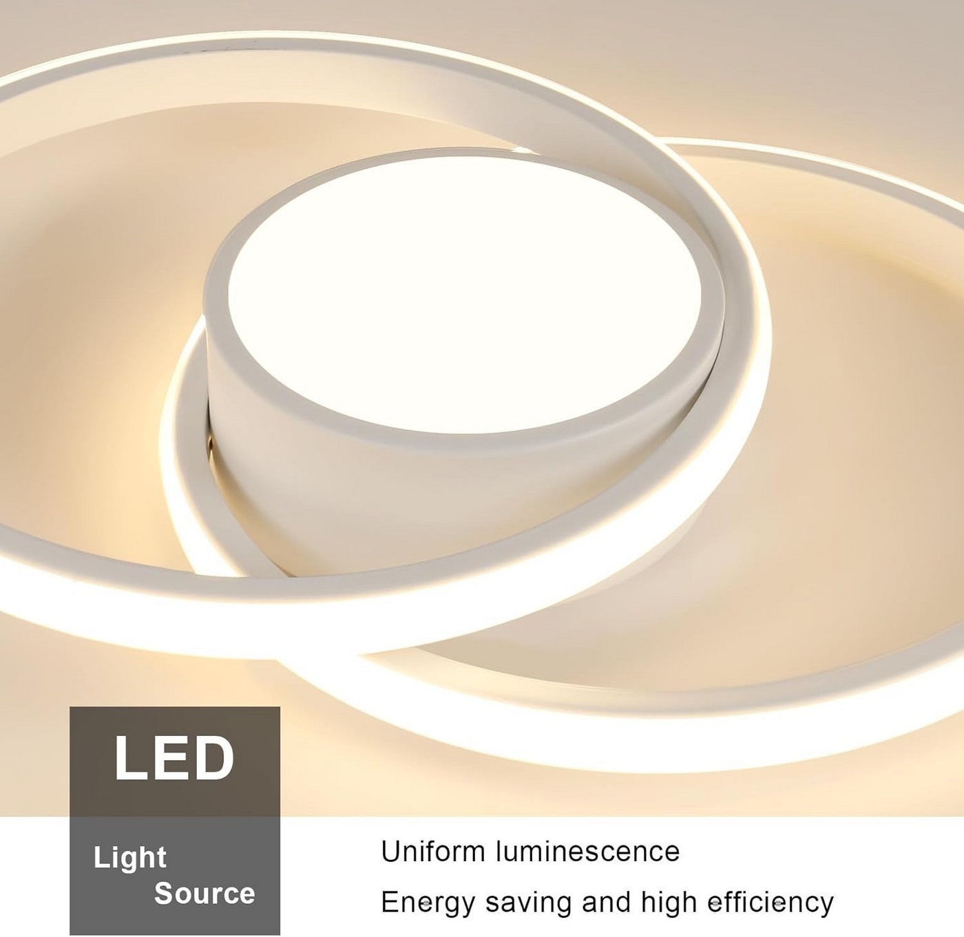 Riserva LED Deckenleuchte LED-Deckenleuchten,runde Deckenleuchten,warmweiße 3000K-Deckenleuchten – Bild 2 von 5