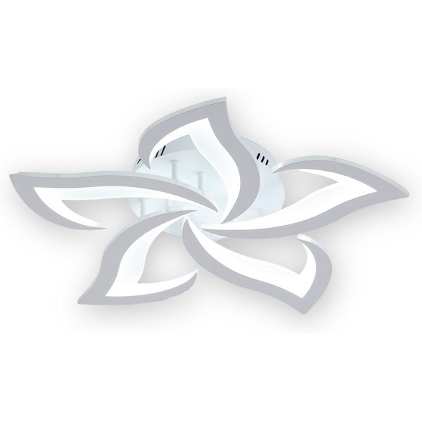 Riserva LED Dekolicht Acryl Deckenleuchte,Schwalbenschwanzform,5 Leuchtenköpfe,60W,6000K, LED wechselbar, Energiesparend und umweltfreundlich, einfach zu instal