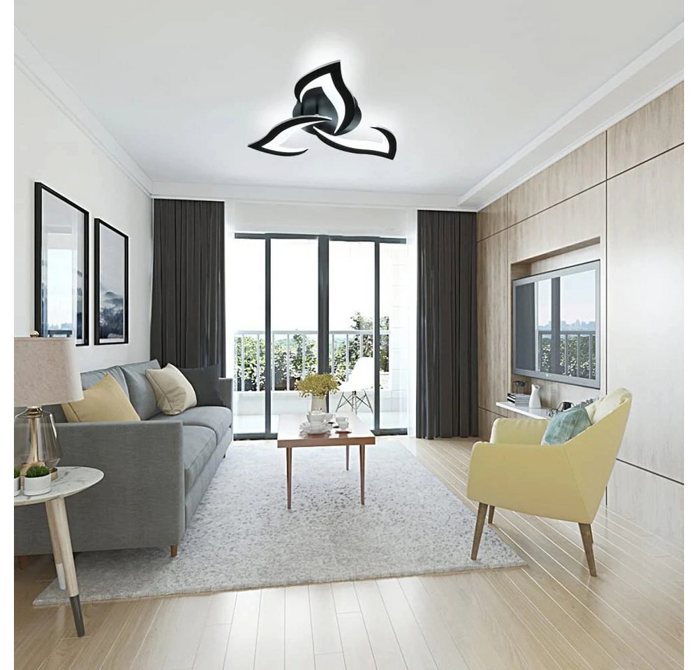Riserva Wandleuchte Moderne Deckenleuchte im Schwalbenschwanz-Design,schwarz,36W LED 6500K – Bild 3 von 5