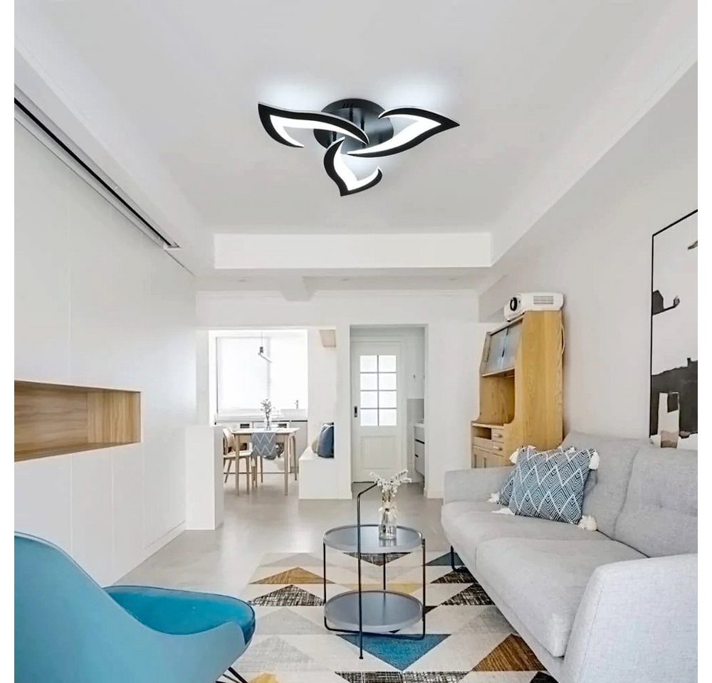 Riserva Wandleuchte Moderne Deckenleuchte im Schwalbenschwanz-Design,schwarz,36W LED 6500K – Bild 4 von 5