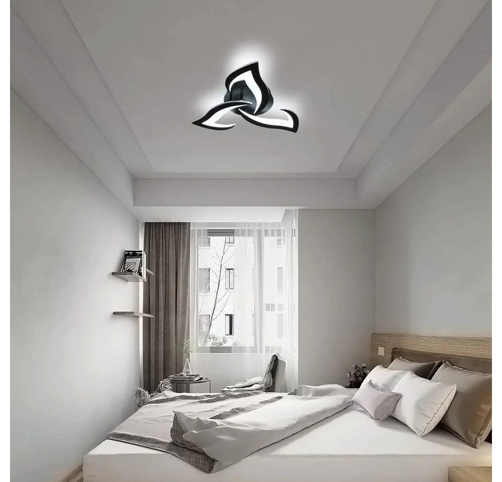 Riserva Wandleuchte Moderne Deckenleuchte im Schwalbenschwanz-Design,schwarz,36W LED 6500K – Bild 5 von 5