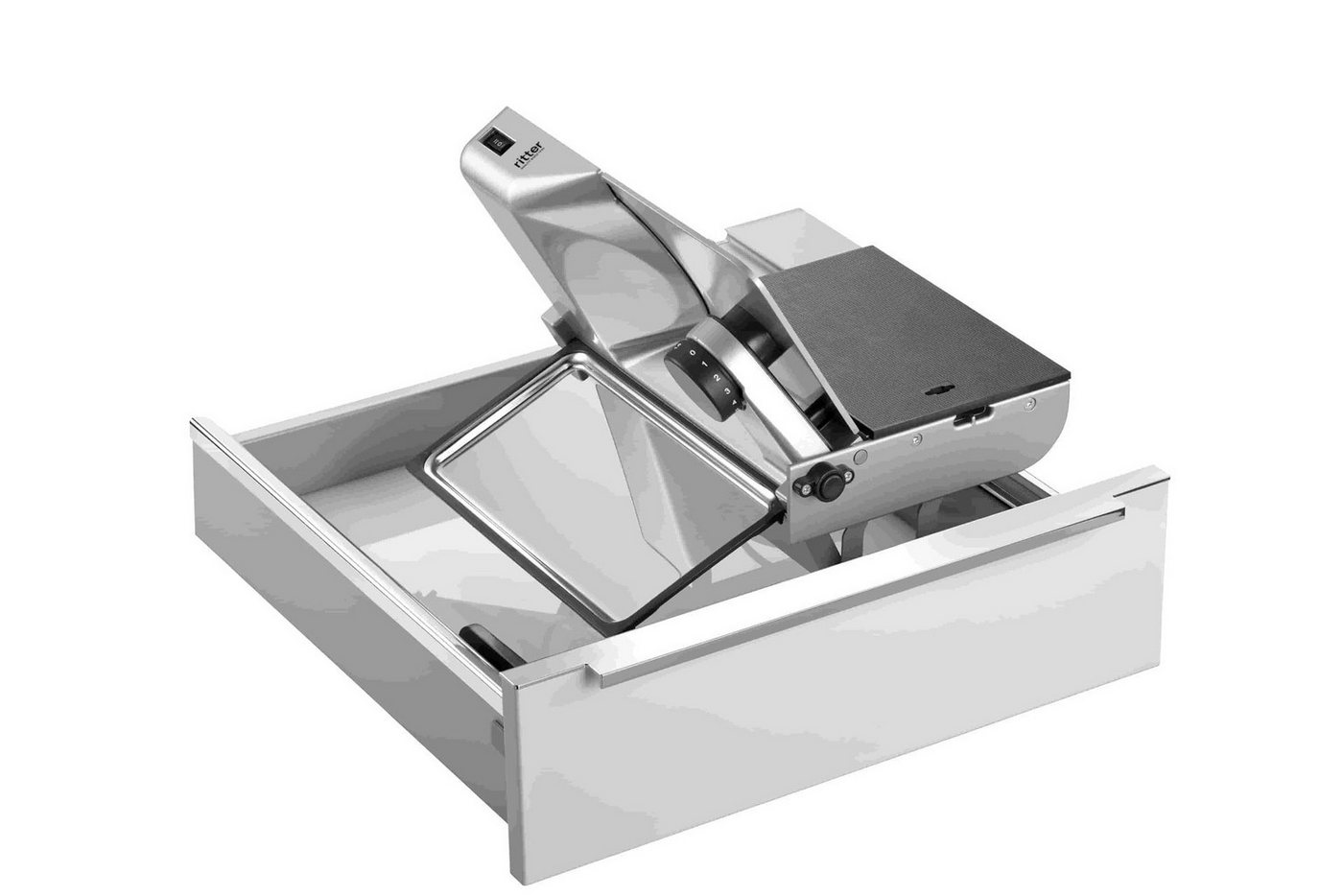 ritter Allesschneider Einbau-Allesschneider AES 62 SR silbermetallic/rechts 542000 – Bild 2 von 5