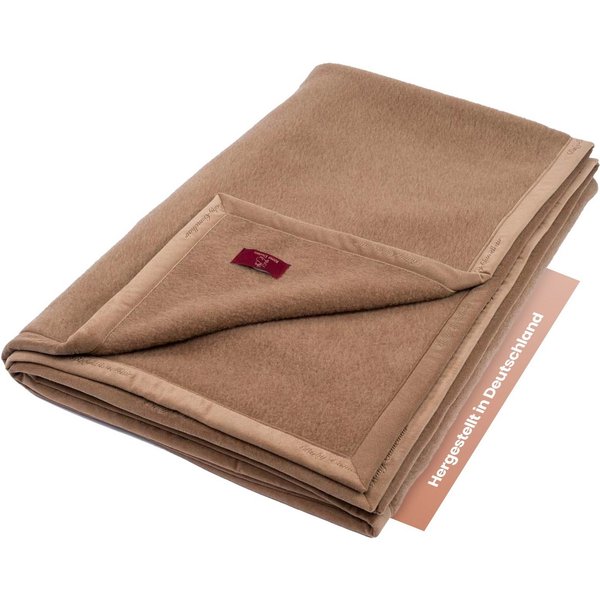 Wohndecke Extrafeine Kamelhaardecke Maharani aus 100% Kamelhaar, Ritter Decken, Wolldecke, 100% Baby-Kamelhaar, naturbelassen, weitere Größen & Farben