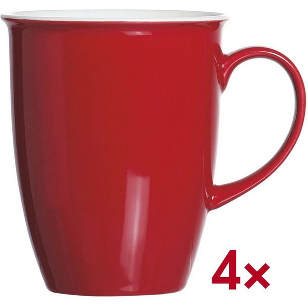 Ritzenhoff & Breker Becher Doppio, 4-tlg., Porzellan, 4-teilig