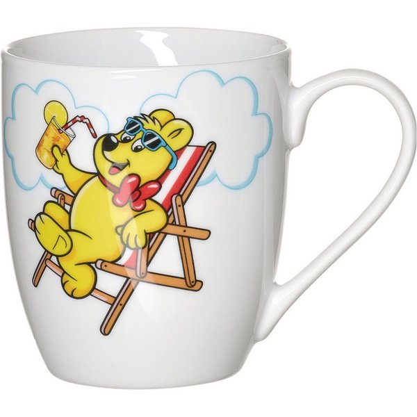 Ritzenhoff & Breker Becher HARIBO Clouds, Relax, 500 ml, 1-tlg., Porzellan, spülmaschinenfest