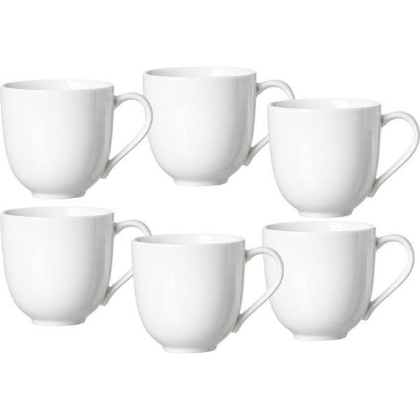 Ritzenhoff & Breker Becher Skagen, 6-tlg., Porzellan, 6-teilig, zeitlos moderne Ästhetik, 400 ml