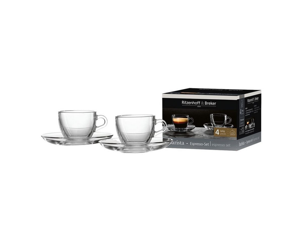 Ritzenhoff & Breker Espressotasse Barista, Glas, 80 ml – Bild 2 von 3