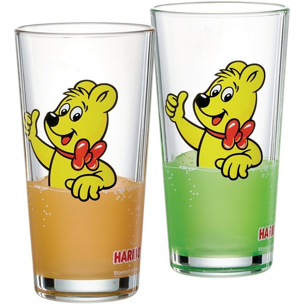 Ritzenhoff & Breker Gläser-Set HARIBO Thumbs Up, 380 ml, 2-tlg., Glas, spülmaschinengeeignet