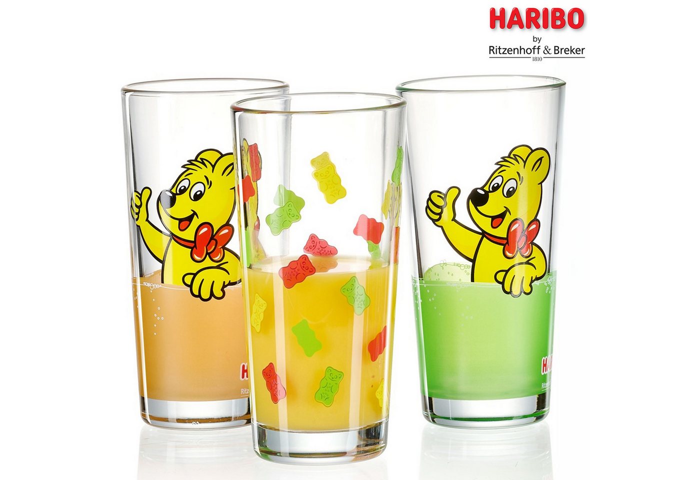 Ritzenhoff & Breker Gläser-Set HARIBO Thumbs Up, 380 ml, 2-tlg., Glas, spülmaschinengeeignet – Bild 2 von 3