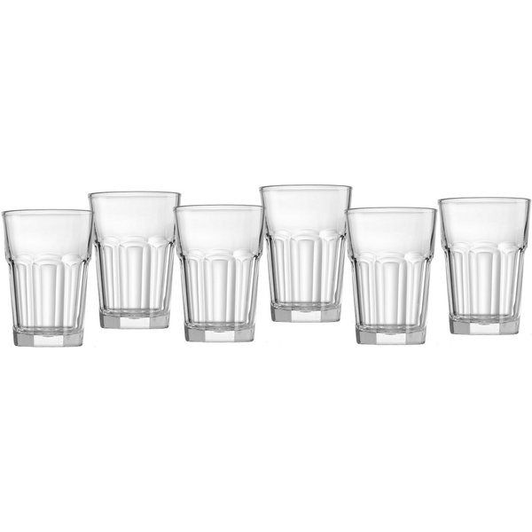 Ritzenhoff & Breker Gläser-Set Riad, 6-tlg., Glas, Facetten-Optik, 6-teilig