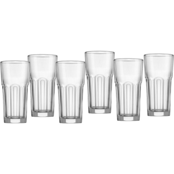 Ritzenhoff & Breker Gläser-Set Riad, 6-tlg., Glas, Facetten-Optik, 6-teilig