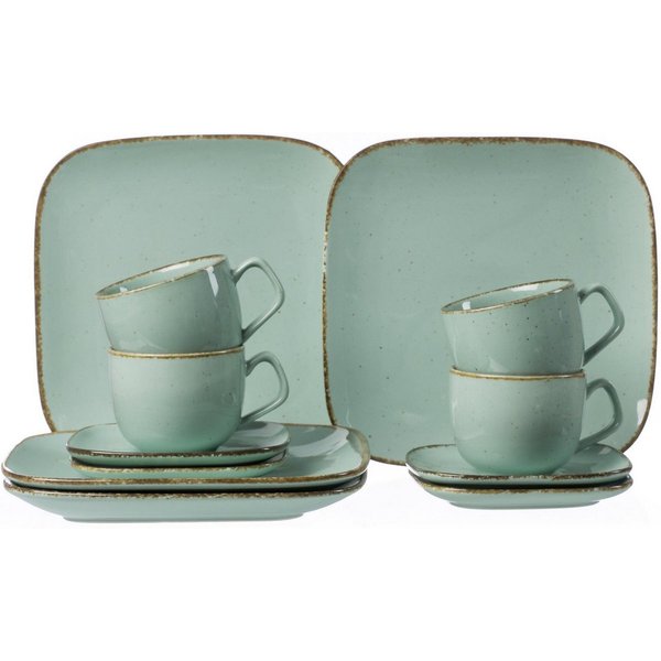Ritzenhoff & Breker Kaffeeservice Geschirr-Set, Service CASA (12-tlg), 4 Personen, Porzellan, 12 Teile, für 4 Personen