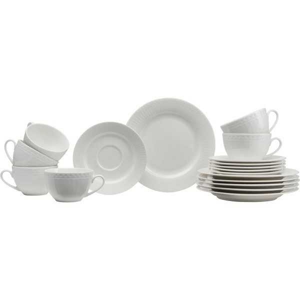 Ritzenhoff & Breker Kaffeeservice Sofia (18-tlg), 6 Personen, Porzellan, Reliefdekoration