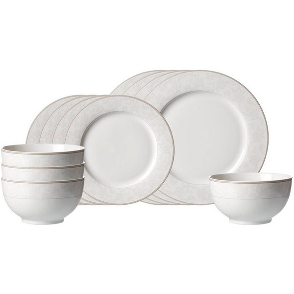 Ritzenhoff & Breker Kombiservice Isabella Basic-Set 12-tlg. (12-tlg), 4 Personen, Porzellan