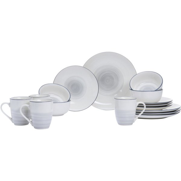 Ritzenhoff & Breker Kombiservice Luna (16-tlg), 4 Personen, Porzellan, Aquarell-Stil