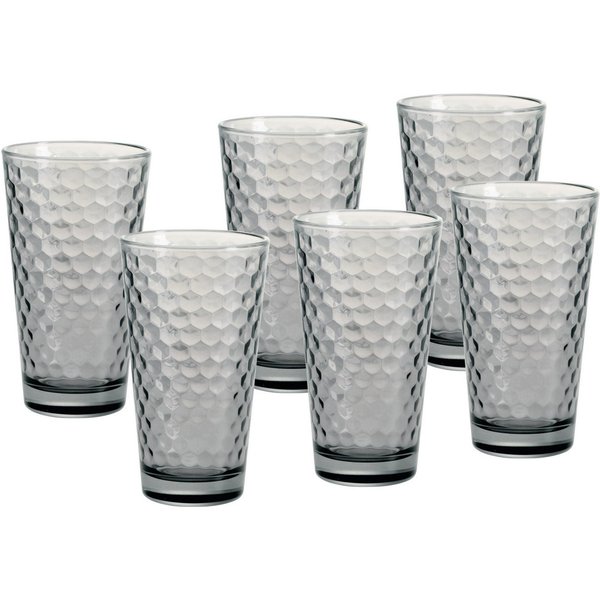 Ritzenhoff & Breker Longdrinkglas Favo, 6-teilig, 6-tlg., Glas, 6er Set, je 350 ml